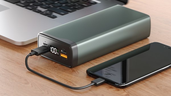 Портативное зарядное устройство Olmio QL-30 30000mAh (серый)