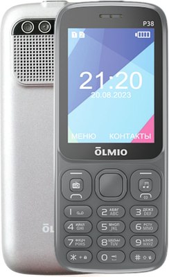 Мобильный телефон Olmio P38 (серый) - 