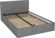 Двуспальная кровать МДК Диана Grey КР1-GRY1800 180x200 - 