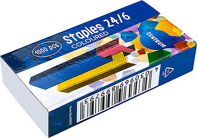 Скобы канцелярские Centrum №24/6 / 89979 (1000шт) - 