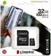 Карта памяти Kingston Canvas Select Plus microSDHC Class 10 UHS-I U1 100MB/s 32GB+ADP - 