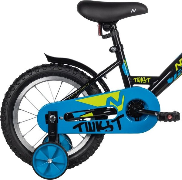 Детский велосипед Novatrack Twist 14 / 141TWIST.BK5 (черный, разобранный, в коробке)