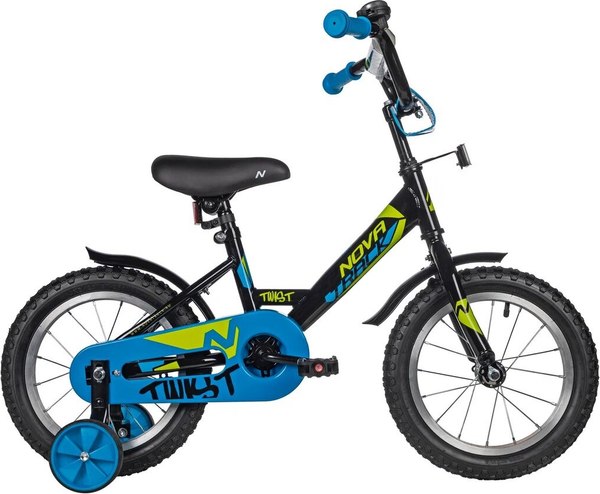 Детский велосипед Novatrack Twist 14 / 141TWIST.BK5 (черный, разобранный, в коробке)