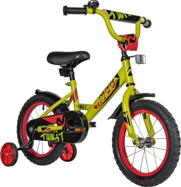 Детский велосипед Novatrack Twist 14 / 141TWIST.GN5 (зеленый, разобранный, в коробке)