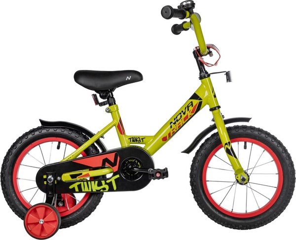 Детский велосипед Novatrack Twist 14 / 141TWIST.GN5 (зеленый, разобранный, в коробке)