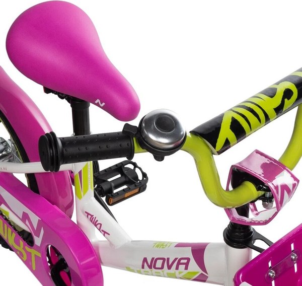 Детский велосипед Novatrack Twist 14 / 141TWIST.WT5 (белый, разобранный, в коробке)
