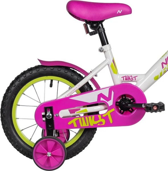 Детский велосипед Novatrack Twist 14 / 141TWIST.WT5 (белый, разобранный, в коробке)