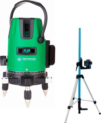 Лазерный уровень Instrumax Constructor 4D Green + штатив-штанга элевац. LP-300 / IM0140_K1 - 