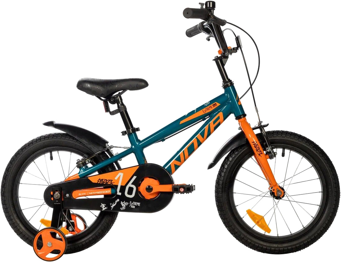 Детский велосипед Novatrack Extreme 16 / 167AEXTREMEV.TQ5 (бирюзовый, разобранный, в коробке)