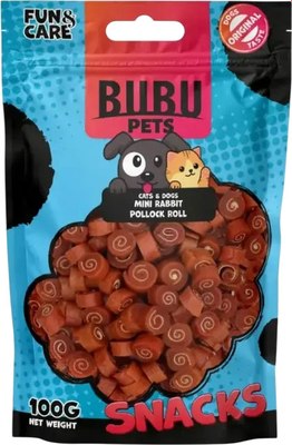 Лакомство для животных Bubu Pets Мини рулетики из кролика / PS0056 (100г) - 