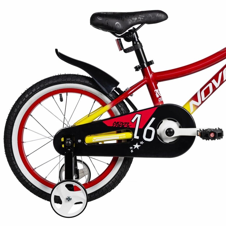 Детский велосипед Novatrack Katrina 16 / 167AKATRINA1V.YRD5 (красный/желтый) — фото 4