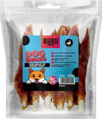 Лакомство для собак Bubu Pets Утиная грудка на сыромятных палочках / PS0123 (500г) - 
