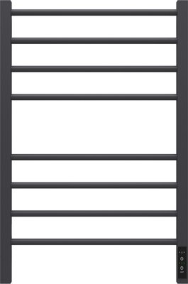 Полотенцесушитель электрический GRANULA Квадро Сплит 50х80 (терморегулятор с таймером черный матовый) - 