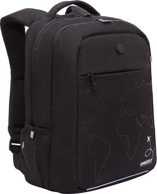 Школьный рюкзак Grizzly RB-556-5 (черный) - 