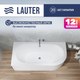 Ванна акриловая Lauter Bliss 170 L / 21201071L (с каркасом, серым подголовником, белым лиц.экраном) - 