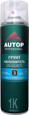 Грунтовка автомобильная AUTOP №3 Наполнитель для пластика ATP-A07830 (650мл, серый) -