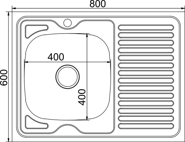 Купить Мойка кухонная Mixline L 555234 в Бобруйске
