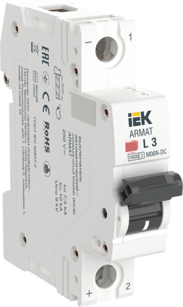Выключатель автоматический IEK AR-M06N-1-L003DC