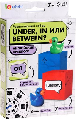 

Развивающий игровой набор, IQ Under, In или Between / 10697365