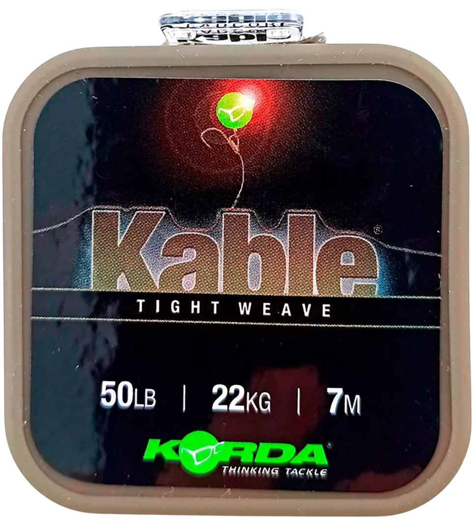 Лидкор рыболовный Korda Kable Tight Weave 7м Gravel / KAB002 — фото 2