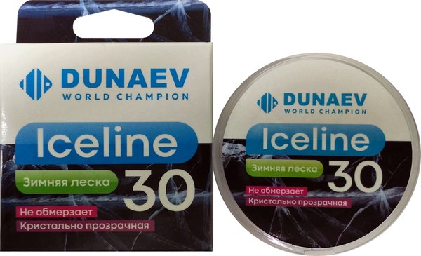 Леска монофильная Dunaev Ice Line 30m  0.16мм / DVF014