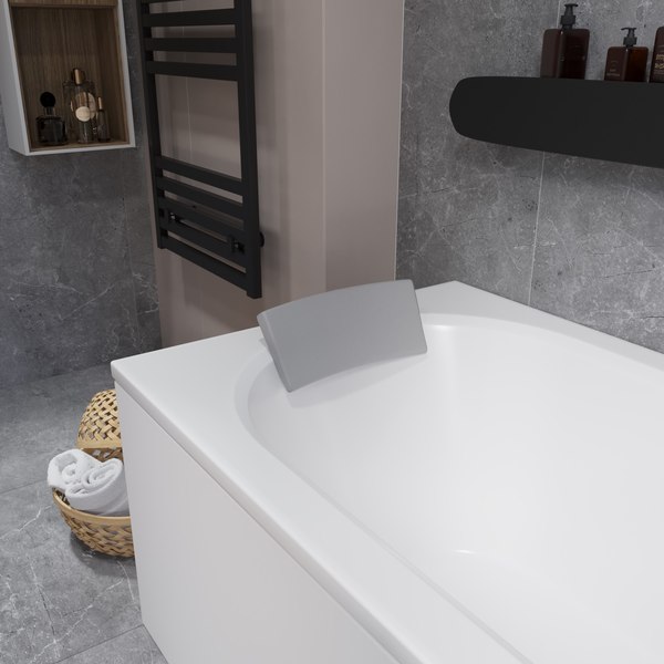 Ванна акриловая Lauter Haven 150 / 21202005 (с ножками, серым подголовником и белым лиц.экраном)
