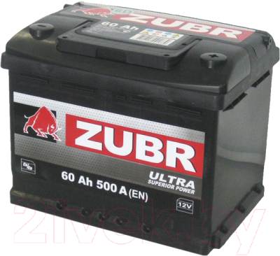 Автомобильный аккумулятор Zubr Ultra New R+ (60 А/ч)