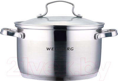 Кастрюля Wellberg WB-02174 (нержавеющая сталь)