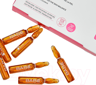 Ампулы для лица Laboratorios Babe Bicalm+ для естественного баланса кожи против покраснения (10x2мл)