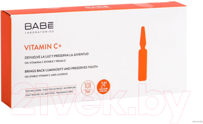 

Ампулы для лица Laboratorios Babe, Vitamin C+ для гладкости и омоложения кожи