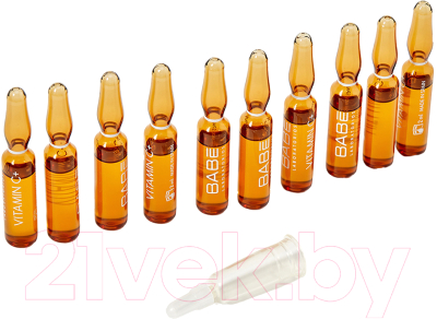 Ампулы для лица Laboratorios Babe Vitamin C+ для гладкости и омоложения кожи (10x2мл)