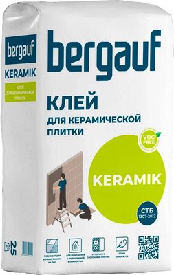Клей для плитки Bergauf Keramik (25кг) - 