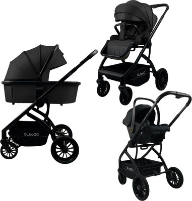 Детская универсальная коляска Bubago Lotta 3 в 1 / BG 150-1 (черный) - 