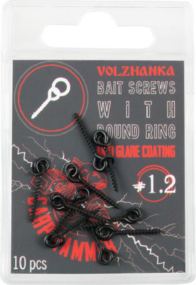 Набор креплений для бойлов Волжанка Bait Screw 12мм / SRVBS12-3.7 (10шт) -