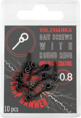 Набор креплений для бойлов Волжанка Bait Screw 8мм / SRVBS8-3.7 (10шт) -
