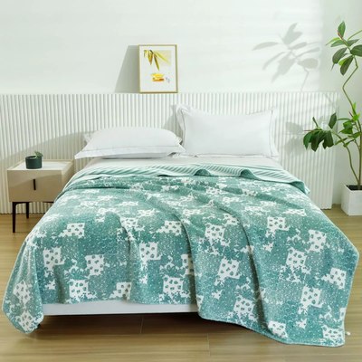 Плед Arya Wisteria 200x220 / 8680943254665 (белый/синий) - 