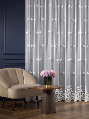 Гардина Arya Solo 500x260 / 8001885869616 (белый) - 