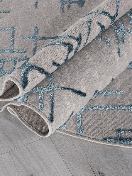 Ковер Merinos Liman F164-OVAL-GRAY-D.BLUE (1.6х2.3)