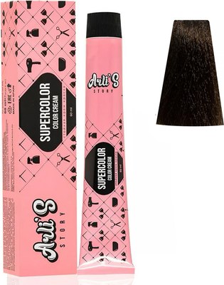 Крем-краска для волос Arli's Story Supercolor Color Cream тон 6.00+ (60мл) - 