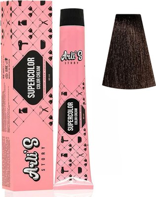 Крем-краска для волос Arli's Story Supercolor Color Cream тон 4.0 (60мл) - 
