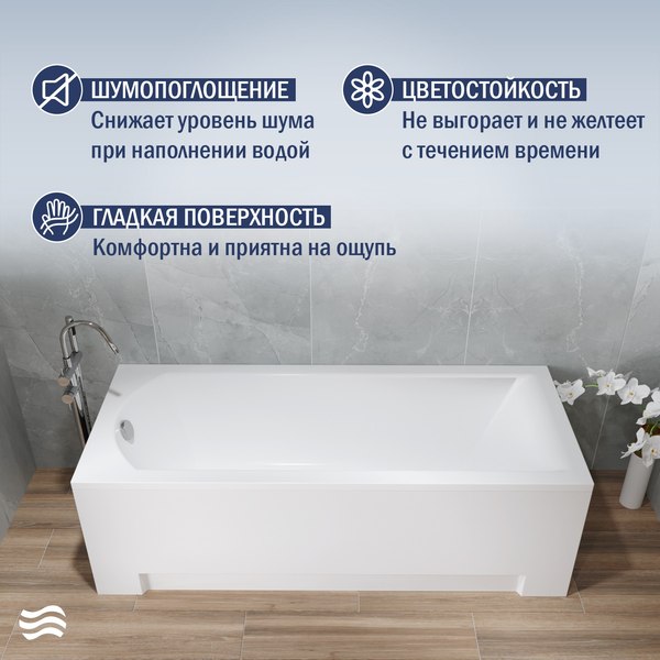 Купить Ванна акриловая Lauter Amelia 140 / 21204040 в Слуцке