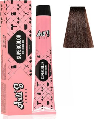 Крем-краска для волос Arli's Story Supercolor Color Cream тон 4.72 (60мл) - 