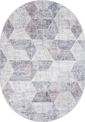 Ковер Merinos Zumma F257-OVAL-PINK (1.6х2.3) -