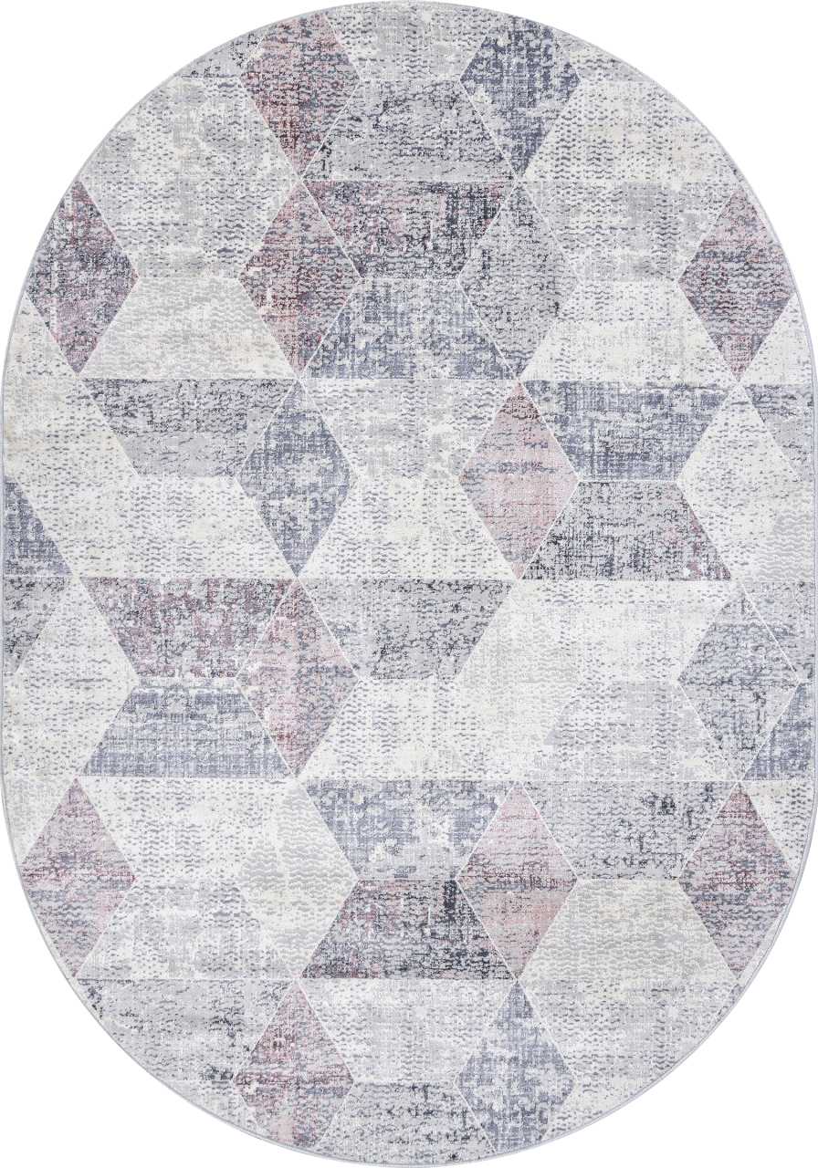 Ковер Merinos Zumma F257-OVAL-PINK (1.6х2.3)