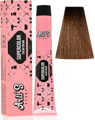 Крем-краска для волос Arli's Story Supercolor Color Cream тон 7.42 (60мл) - 