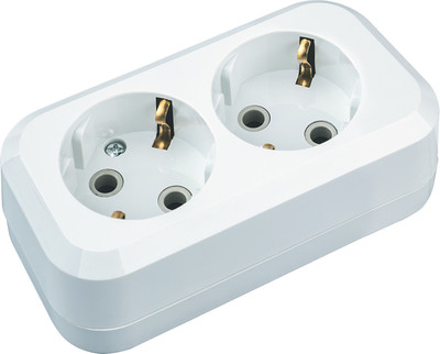 Колодка удлинителя Navigator NCA-BL01-02-E-WH / 61582 (белый) -