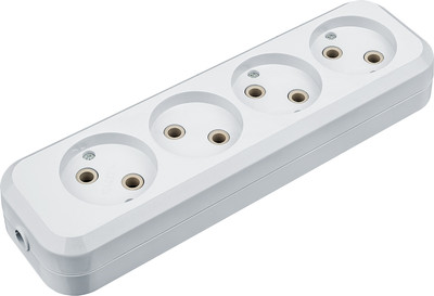 Колодка удлинителя Navigator NCA-BL01-04-X-WH / 61587 -
