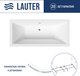 Ванна акриловая Lauter Oasis 190 / 21203090 (с каркасом) - 