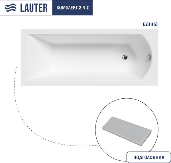 Ванна акриловая Lauter Amelia 170 / 21204070