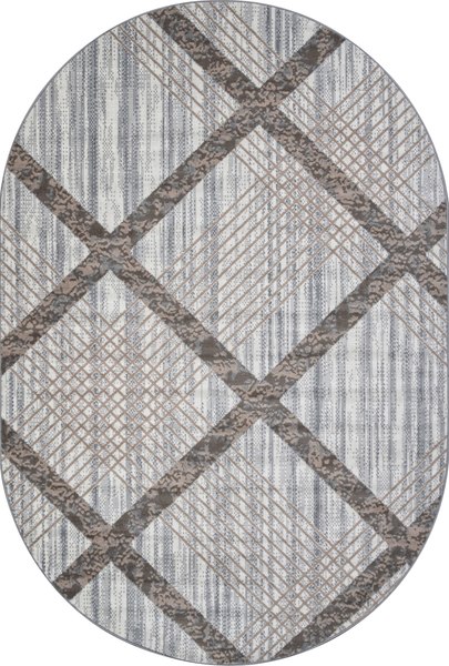 Ковер Merinos Sierra F351-OVAL-CREAM-BLUE